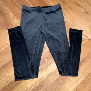 Gray Velvet Leggings